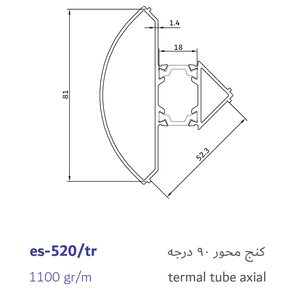 1- termal tube axial